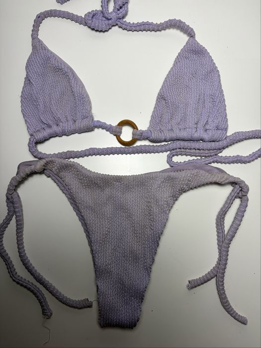 Biquíni Brasileiro Violeta Padrão Cobra/Animal Print - Tam. S
