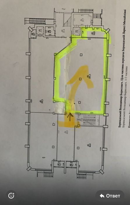 Оренда приміщення 200 м.кв, ТЦ Міленіум, 1 поверх, цент міста