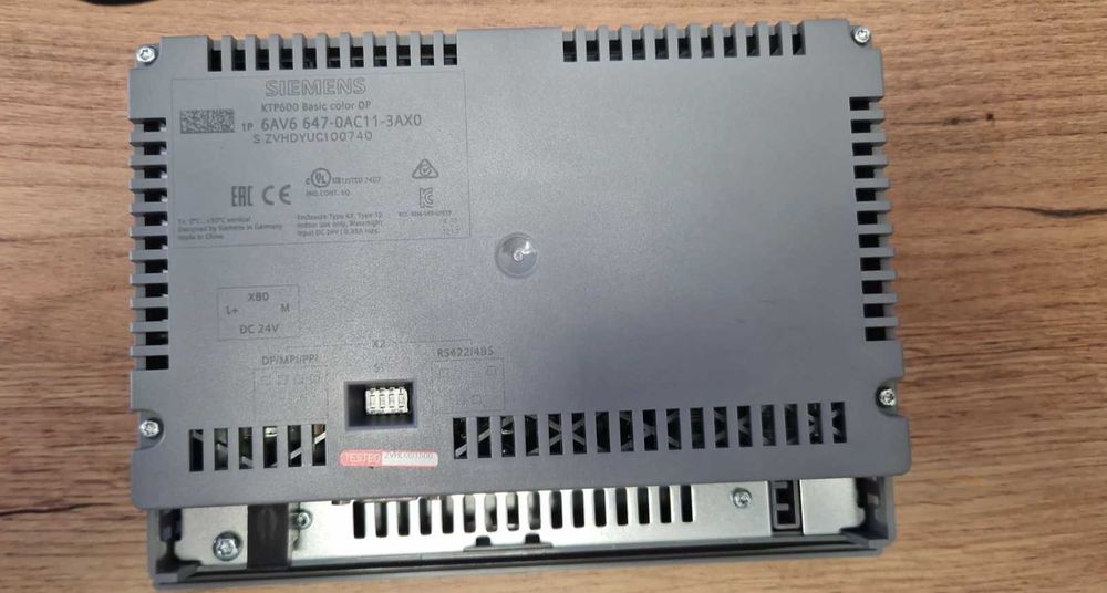 Siemens Panel KTP600 Basic color DP 6AV6 647-OAC11-3AX0