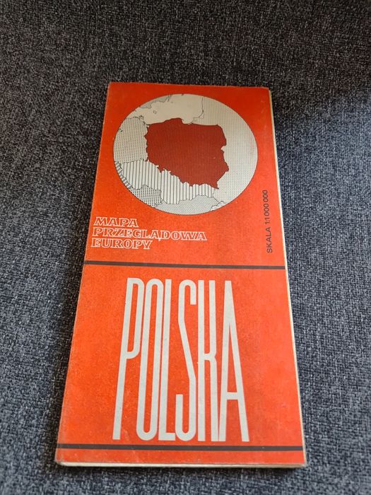 Stara mapa przeglądowa Europy – Polska 1983