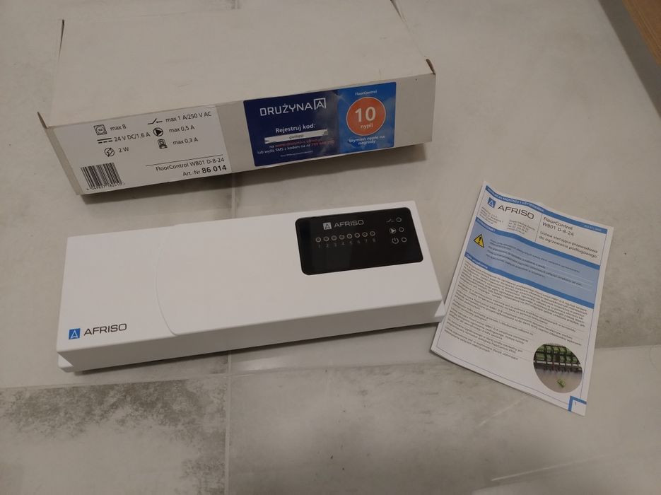Listwa sterująca przewodowa 24V DC Afriso FloorControl WB01 D-8-24 860