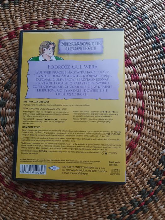 DVD z bajką Niesamowite opowieści - Podróże Guliwera