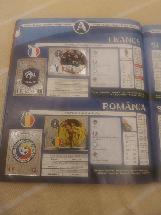 Caderneta completa Euro 2016