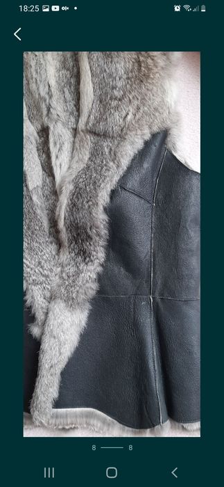 Futro naturalne dwustronna kamizelka, r.38