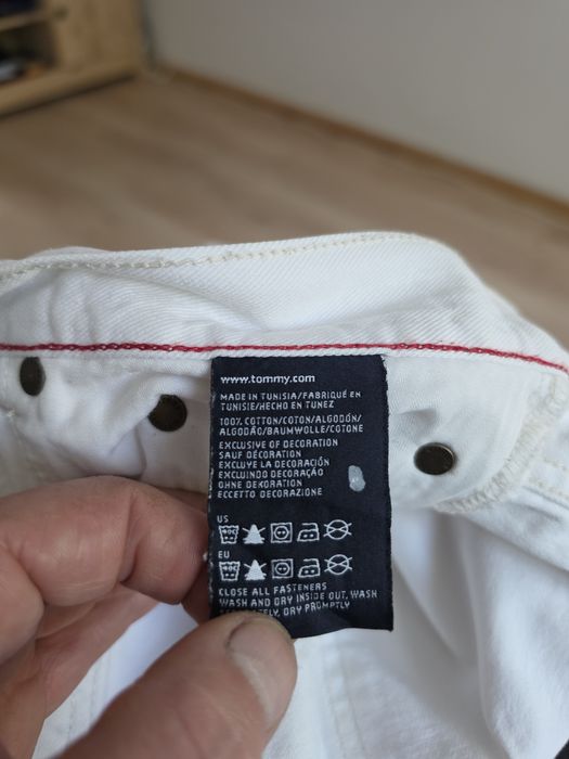 Spodnie jeans białe Tommy