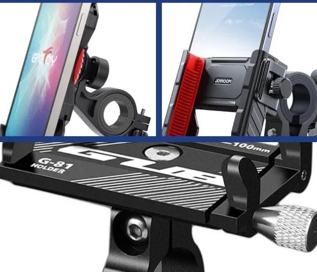 Suporte p/ Telemóvel / iPhone (bicicleta, trotinete, moto) (novo)