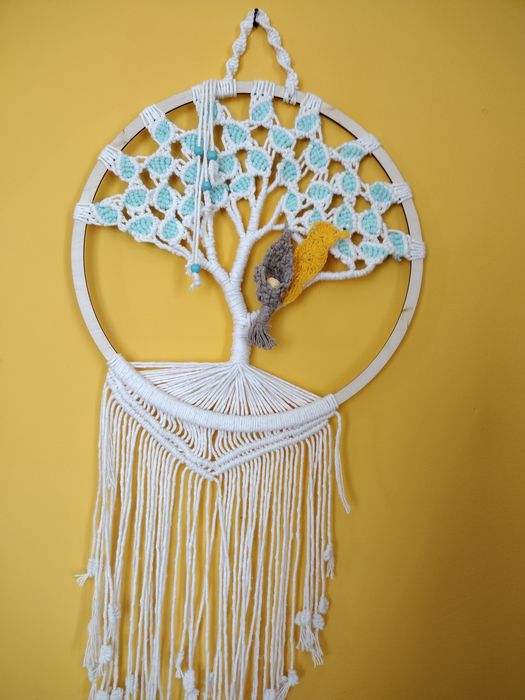 Drzewko ze sznurka makrama