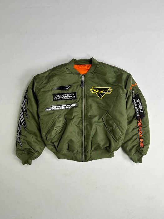 Бомбер Vetements Alpha Industries Bomber MA-1 куртка пуховик opium S M