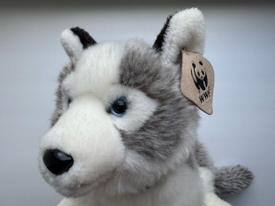 Мʼяка іграшка хаскі, WWF, 23 см