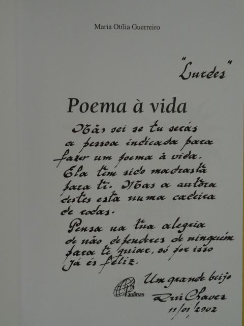 Poema à Vida de Maria Otilia Guerreiro