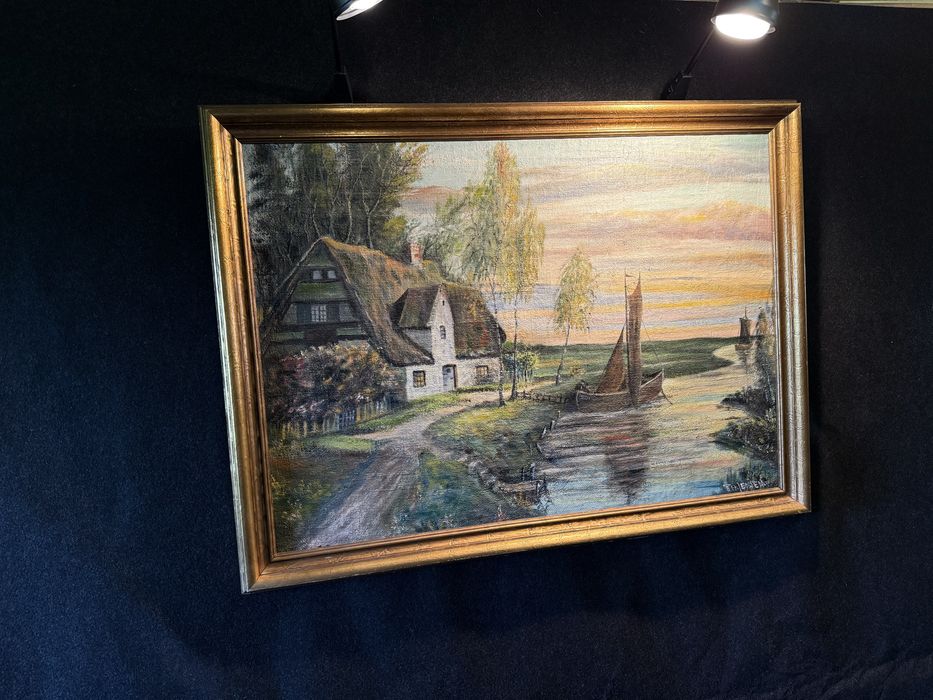 Велика картина Leif Enevoldsen Данія / олія на полотні 70×98,5 см
