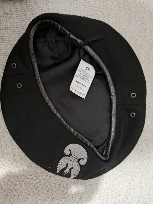 Beret Czarny MON rozmiar 56.