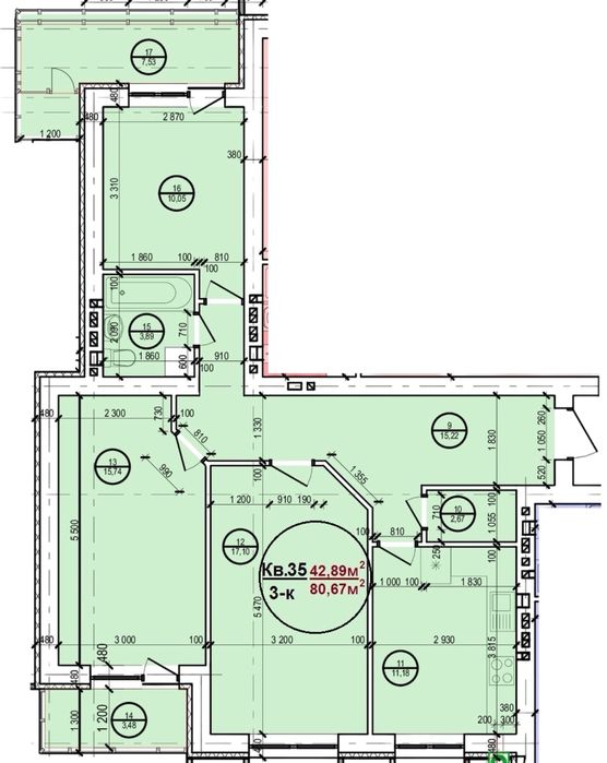 3 кімнатна квартира від ЗАБУДОВНИКА!!!