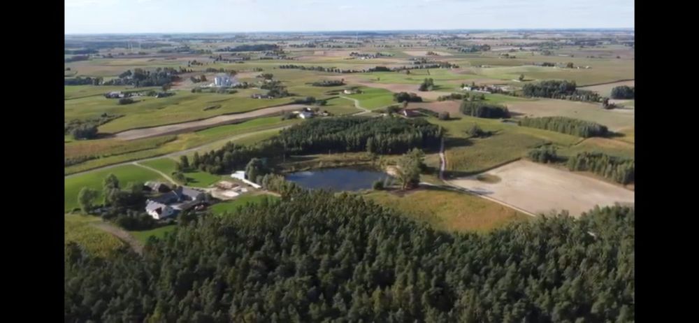 Działka budowlana 2,2ha ze stawem