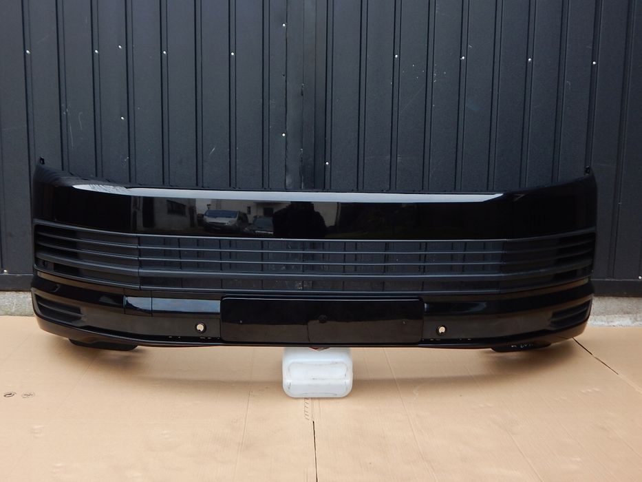 vw t6 multivan zderzak przód przedni czarny 2015- l041 igła !! pdc