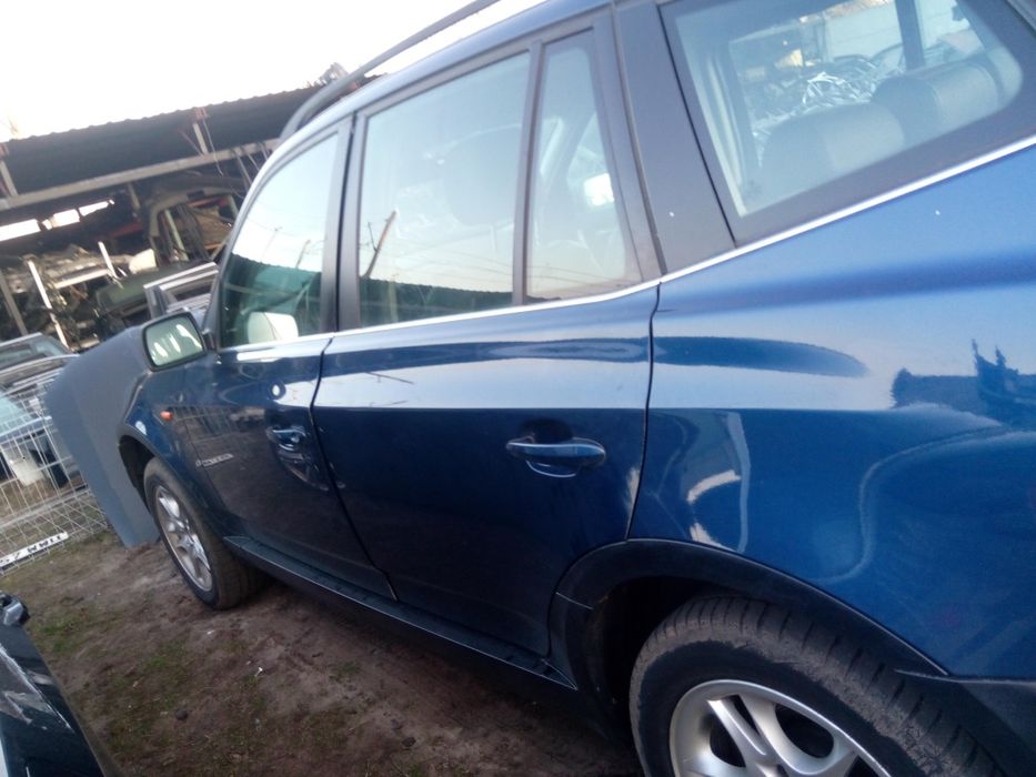 BMW e83 X3 drzwi mysticblau metallic lewe przód tył
