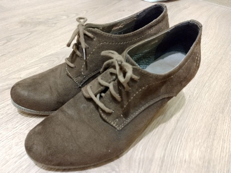 Buty koturny, botki na koturnie, 40/41