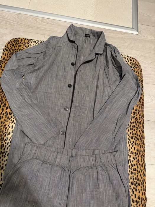 Pizama komplet Intimissimi dwuczesciowa dluga swieta jedwab 38 M krata