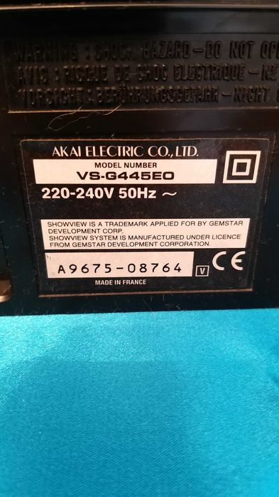 leitor vhs akai vs g445