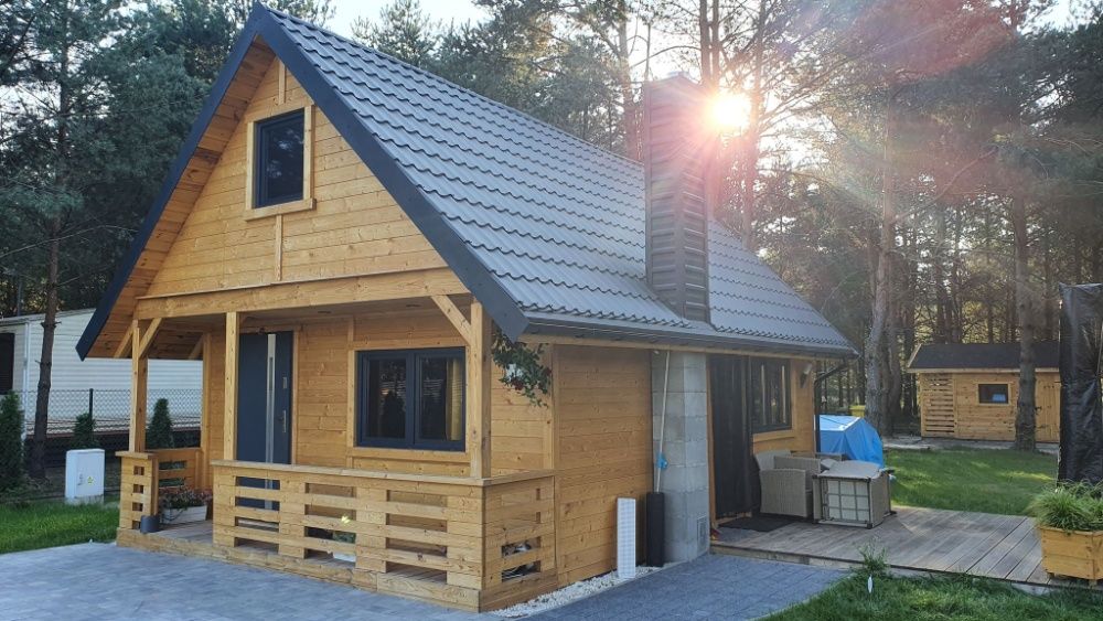 Domek letniskowy domki letniskowe szkieletowy ocieplony całoroczny dom