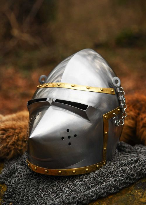 Hełm Basinet Hounskull przyłbica, stal 1,6mm LARP