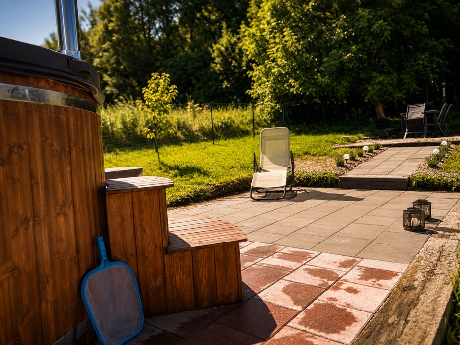 Domek w Krainie Wygasłych Wulkanów z balią/ jacuzzi
