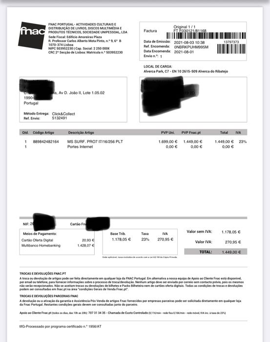 Surface Pro 7 i7 16G 256G