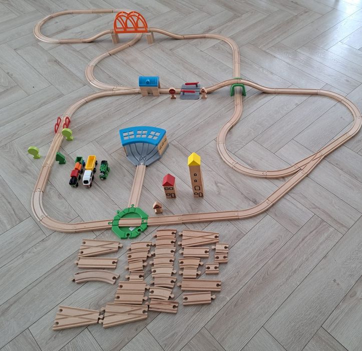 Kolejka drewniana Lillabo Ikea