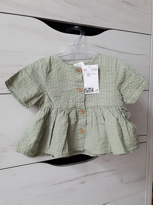 Муслінова легка літня сукня-туніка для дівчинки H&M (3-6 m)