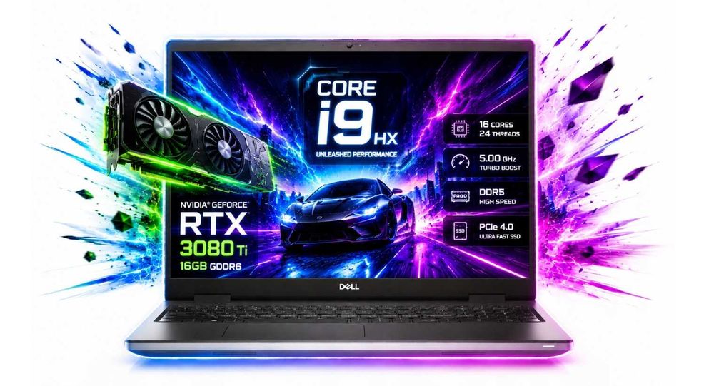 PREMIUM DELL Precision 7670 4K OLED i9-12950HX 32GB 1TB SSD RTX 3080TI 16GB