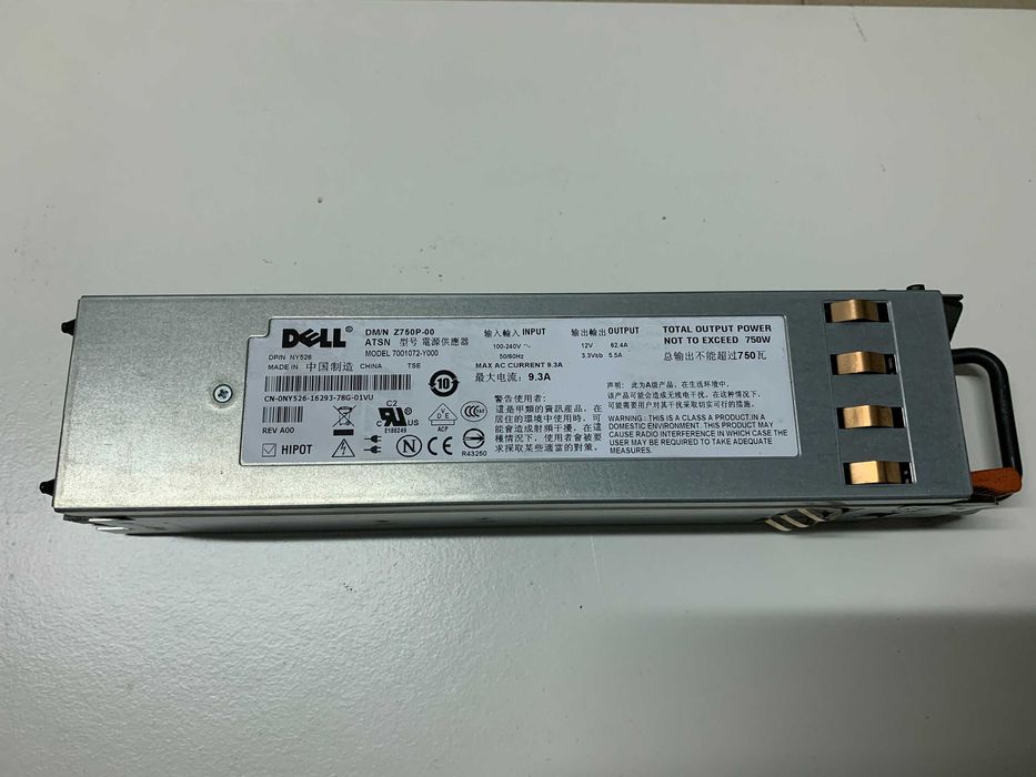 Fonte de alimentação Dell 12v - 62,4 amp