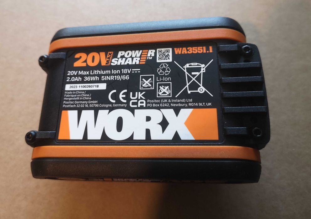 Akumulator WORX 2ah 20v oryginał