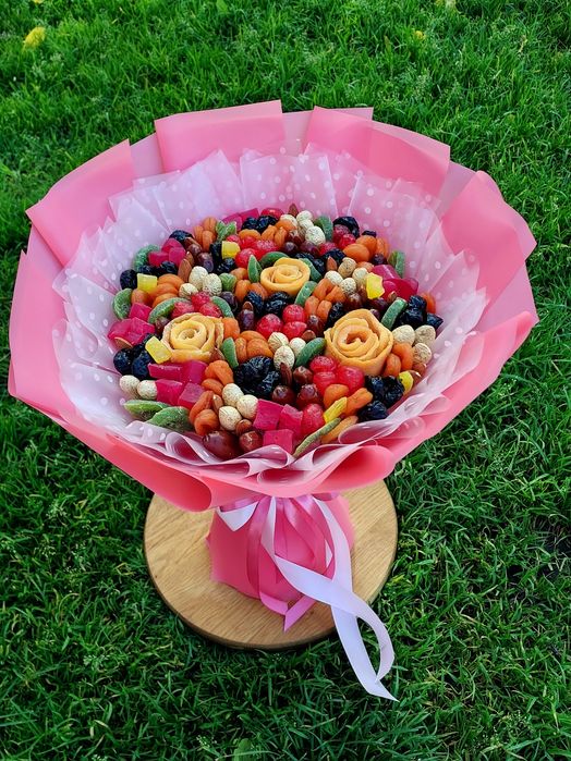 Сухофруктовий букет,композиції/букет из сухофруктов/їстівні букети