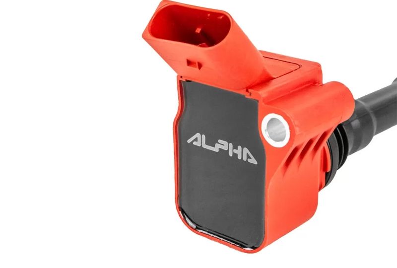 KIT DE 6 BOBINES DE IGNIÇÃO ALPHA COMPETITION AUDI S4 / RS4 B9 / S5 / RS5 F5 - 2.9 / 3.0 TFSI - VERMELHO