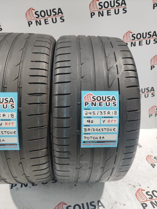 2 pneus semi novos 245-35R18 Bridgestone - Oferta dos Portes
