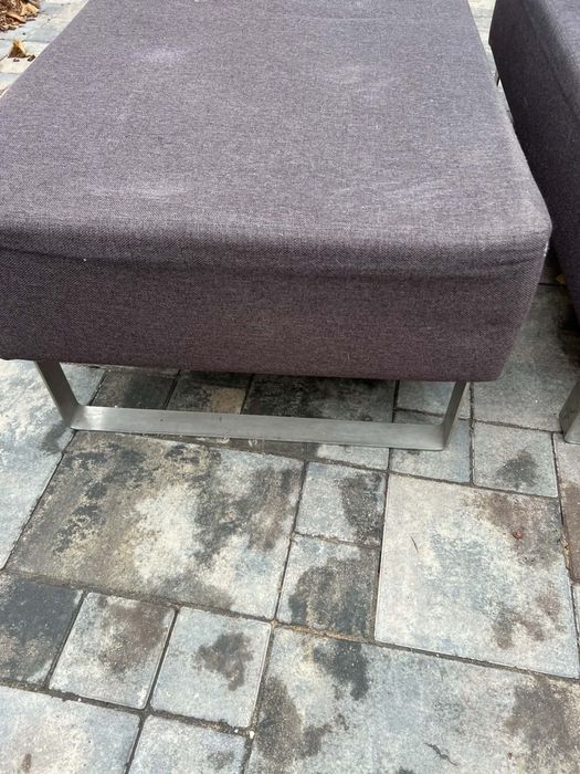 Pufa sofa 2 pufy siedzisko