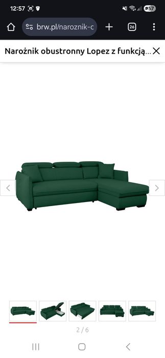 Narożnik Lopez Jak Nowy