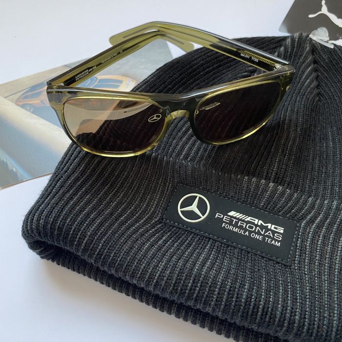 Шапка mercedes f1 classic cuff beanie
