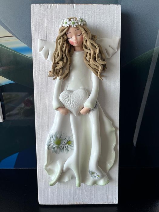 Aniołki z masy porcelanowej z mozliwością dedykacji