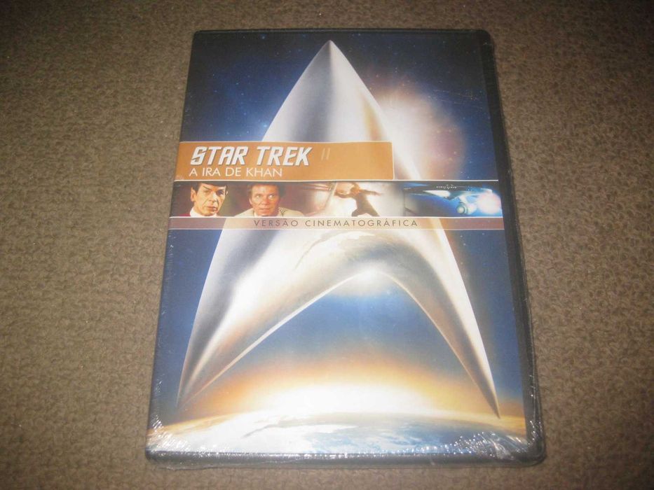 DVD "Star Trek II: A Ira de Khan" com William Shatner/Selado!