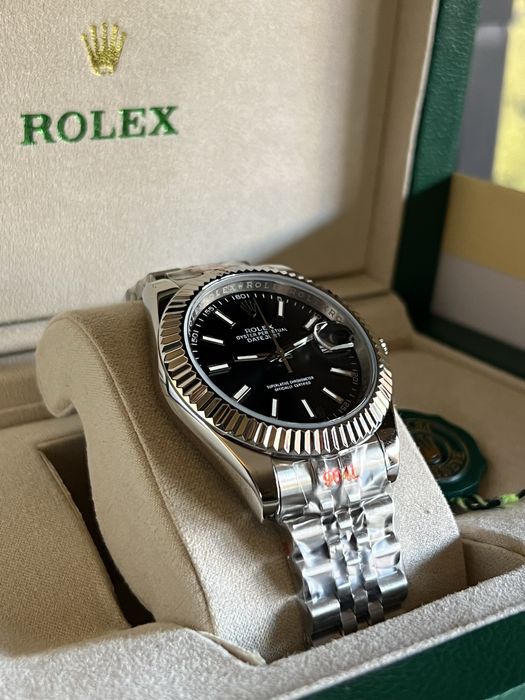 Rolex Date Just Black/Silver