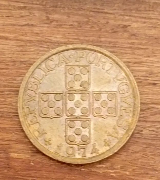 Moedas 20 centavos, Escudo português, bronze