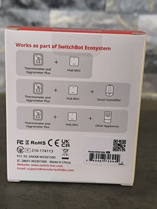 Inteligentny Termometr i Higrometr SwitchBot  Plus (Nowy)