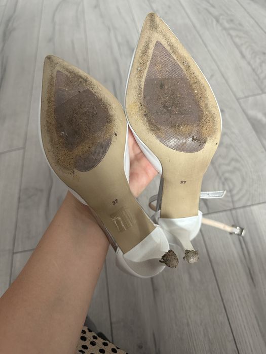 Buty slubne biale szpilki