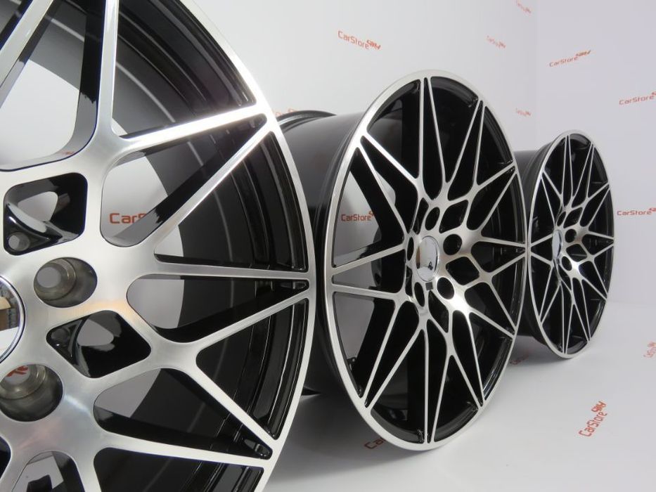 Jantes Look Bmw M4 GTS 18 x 8.5 et35 + 9.5 et 40 5x120 Pretas + Polida