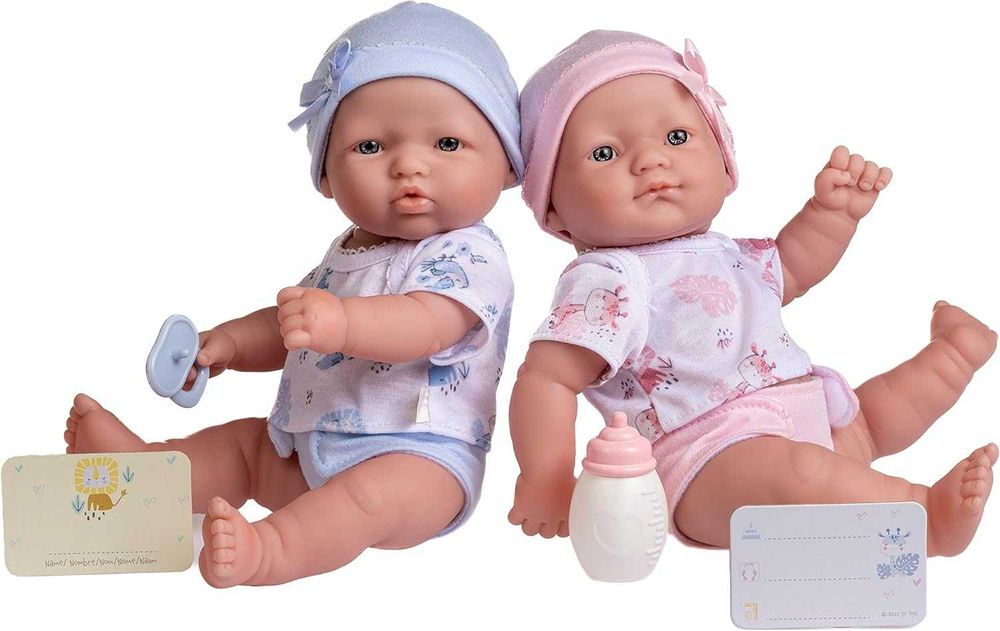 Реалістичні пупси новонароджені близнюки JC Toys La Newborn Twins 18356