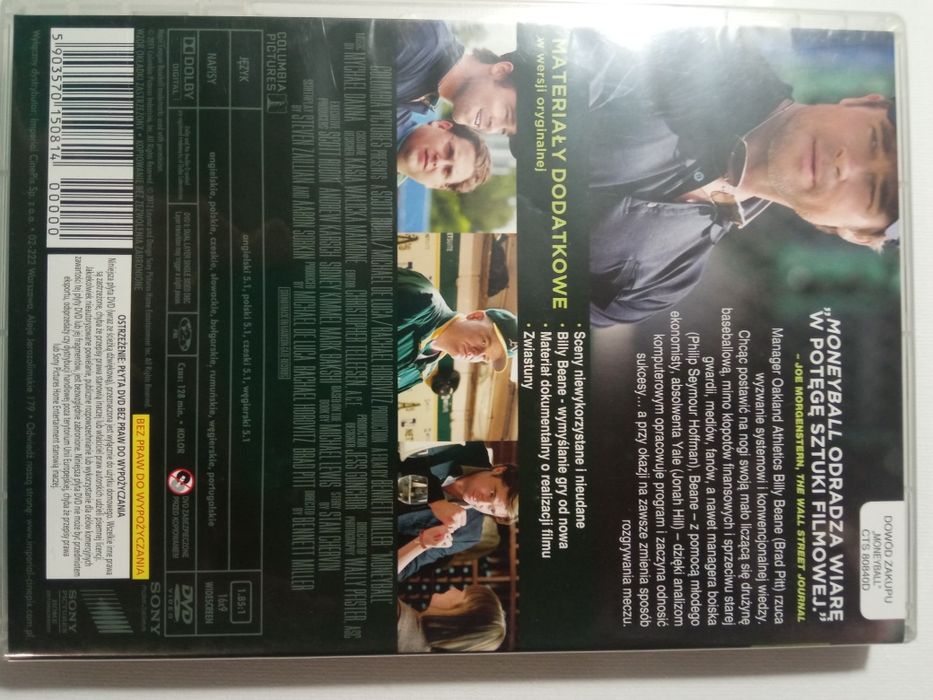 Brad Pitt- Moneyball- film DVD