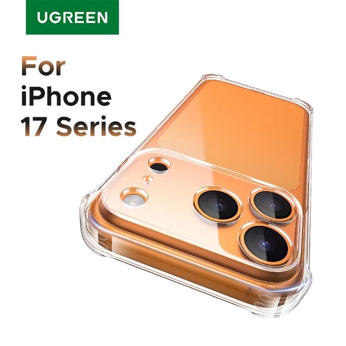 Чехол Ugreen на iPhone 17 Pro Max, 17 Pro , 17, Air, iPhone 16 Pro Max, прозрачный, противоударный, тонкий чехол