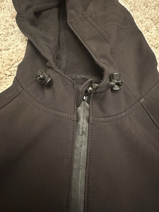 Тактическая куртка Soft Shell Spartan Police Black черная с капюшоном