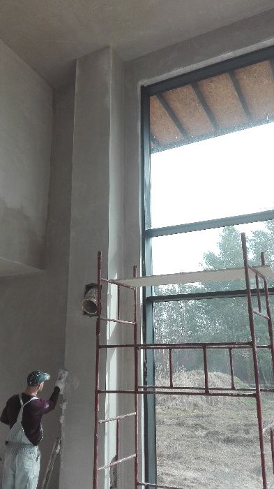 TYNKI maszynowe cementowo-wapienne, gipsowe.